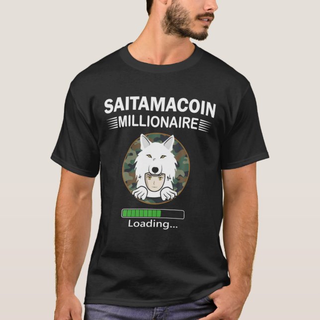 Saitama Coin The Millionaire Loading Token Coin Sa T-Shirt (Front)