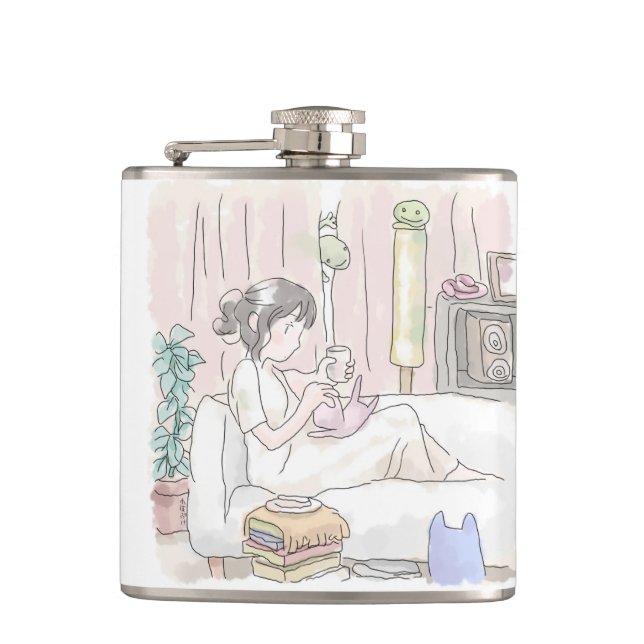 Saji Samuri Hip Flask (Front)