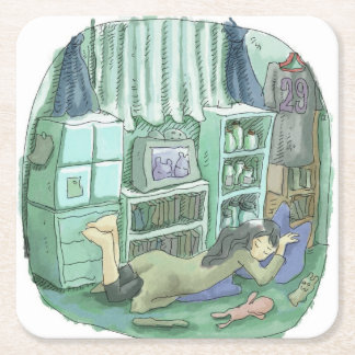 Sajiki Square Paper Coaster