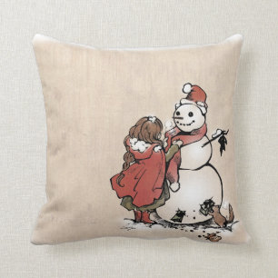 SajuArtZen "Winter Friends" Pillow