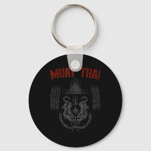 Sak Yant Muay Thai Kickboxing Tattoo Asian Cultura Keychain