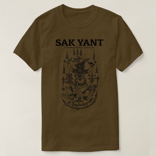 Sak Yant Thai Tattoo Monkey T-Shirt (Design Front)