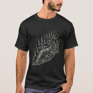 Sak Yant Thai Tattoo Powerful Tiger Magical Thaila T-Shirt