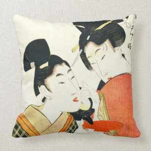 Sake Cup 1801 Throw Pillow