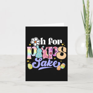 Sake Funny Easter Bunny Print Gles Happy Easter Wo Card