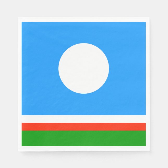 Sakha Flag Napkin (Front)