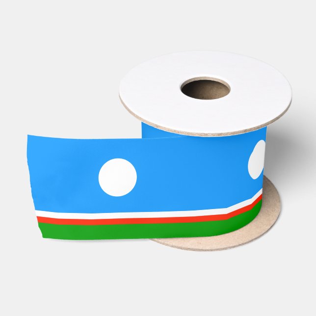 Sakha Flag Satin Ribbon (Spool)