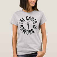 Saki chamois "la terre est" T-shirt condamné