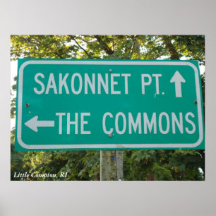 Sakonnet Point, The Commons, Little Compton, RI Poster
