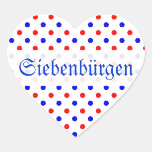 Saksesch Saxonian Colours Heart Sticker