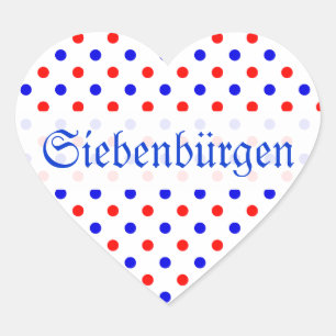 Saksesch Saxonian Colours Heart Sticker
