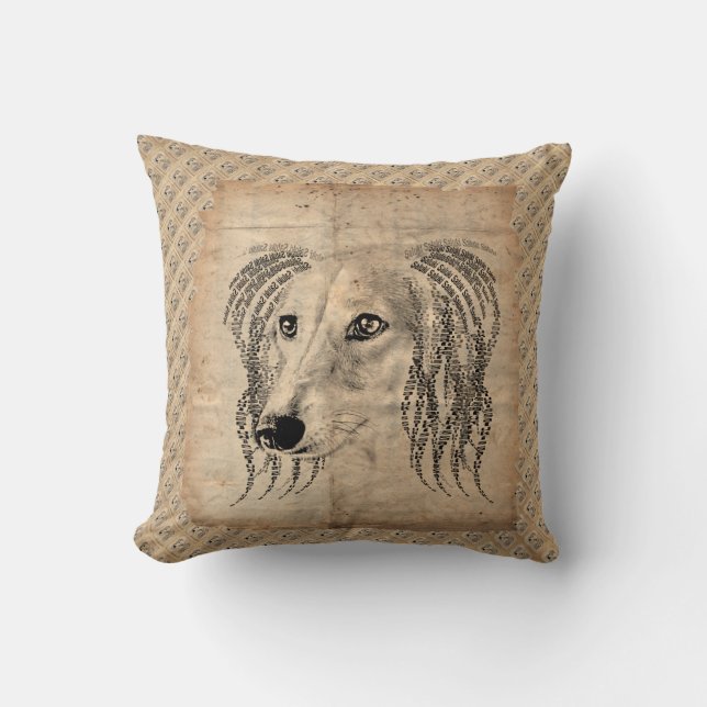 Sakuki Vintage Throw Pillow (Front)