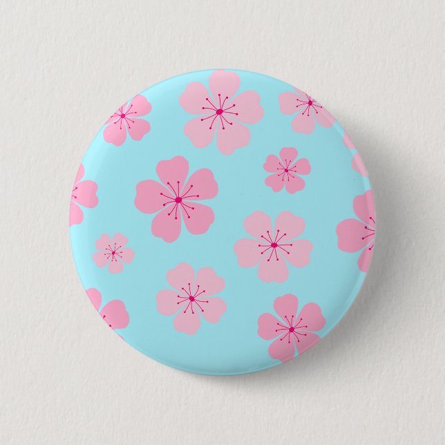 Sakura 2 Inch Round Button (Front)