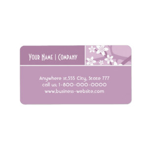 Sakura Address Label