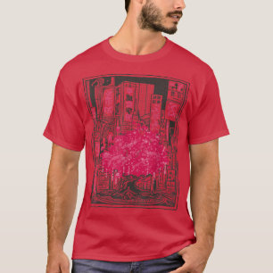 Sakura Anime Graphic Art Japanese Cherry Blossom T T-Shirt