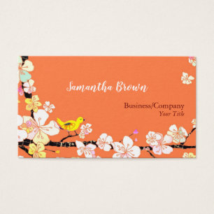 Sakura Bird Cosmetologue Cartes de visite