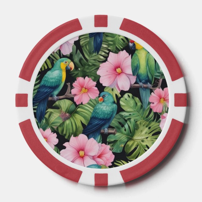  Sakura Blossom Pattern playing  Poker Chips (Front)