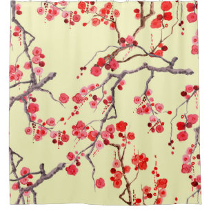 Sakura Blossom Watercolor Seamless Pattern