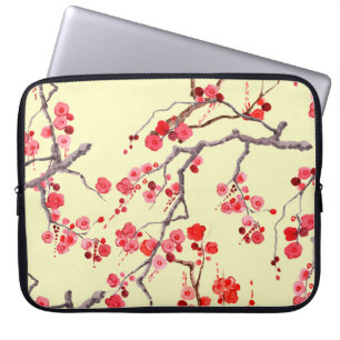 Sakura Blossom Watercolor Seamless Pattern Laptop Sleeve