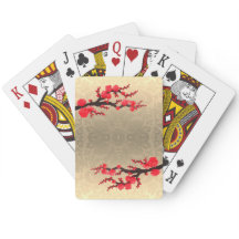 Sakura Blossoms Satin Damask