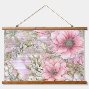 Sakura Blush Serenade Botanical Hanging Tapestry