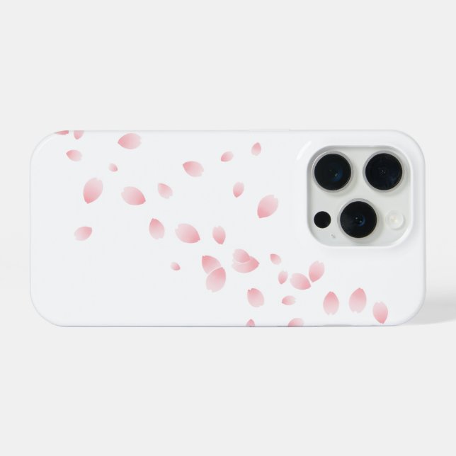 Sakura Breeze Minimalist iPhone Case (Back Horizontal)