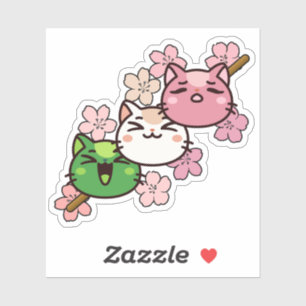 Sakura Cat Dango - Kawaii Japan Spring