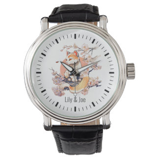 Sakura cat | Japanesee Anime Style Customizable Watch