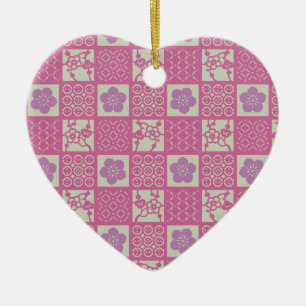 sakura ceramic ornament