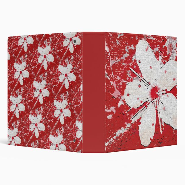 Sakura cherry blossom floral print binder (Background)