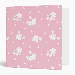 Sakura Cherry Blossom Flower Pattern Binder