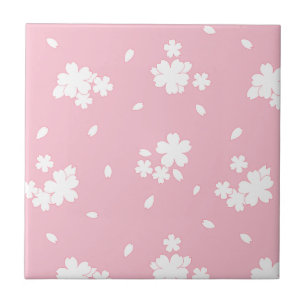 Sakura Cherry Blossom Flower Pattern Tile