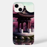 Sakura Cherry Blossom Garden Shrine Pond Japanese
