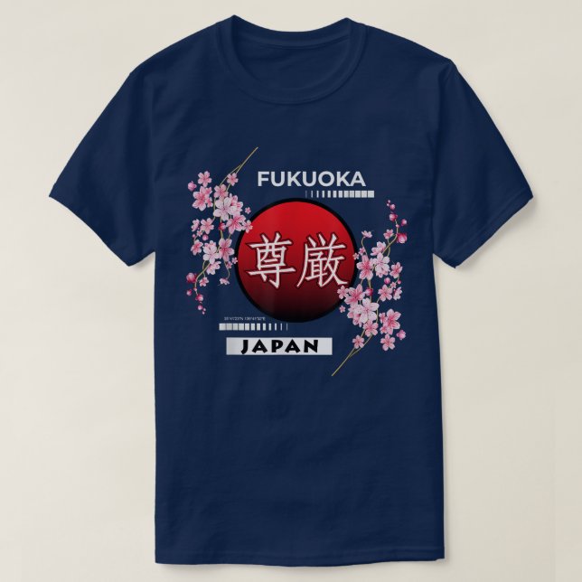 SAKURA CHERRY BLOSSOM IN SPRING, CITIES OF JAPAN,  T-Shirt (Design Front)