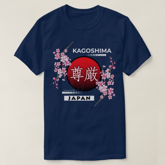 SAKURA CHERRY BLOSSOM IN SPRING, CITIES OF JAPAN,  T-Shirt (Design Front)