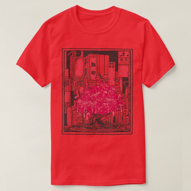 Sakura Cherry Blossom Japan Tree  T-Shirt (Design Front)