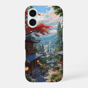Sakura cherry blossom peaceful japanese garden iPhone 16 case