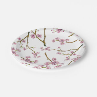 Sakura Cherry Blossom Print Paper Plate