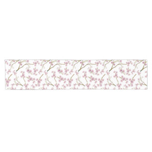 Sakura Cherry Blossom Print Short Table Runner