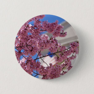 Sakura Cherry Blossoms Americana 2 Inch Round Button