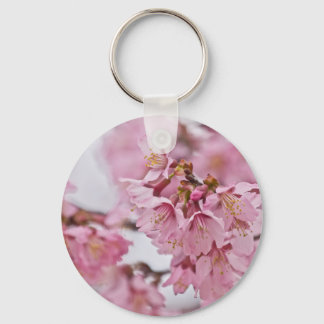 Sakura Cherry Blossoms Pale Pink Keychain