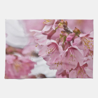 Sakura Cherry Blossoms Pale Pink Kitchen Towel
