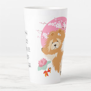 SAKURA - Chow - Latte Mug avec personnaliser de te