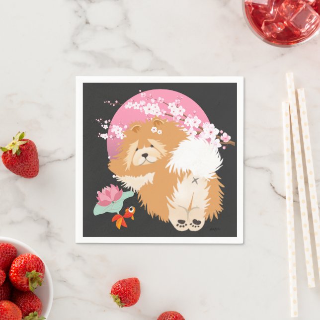 SAKURA - Chow - serviettes en papier (En situation)