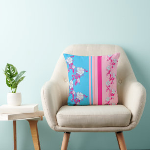 Sakura - Colour of heart Throw Pillow