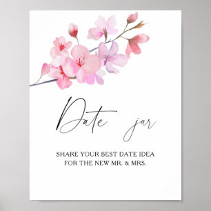 Sakura - date night ideas. Date jar bridal game Poster