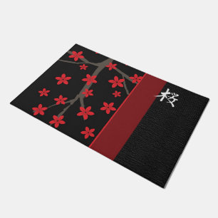 Sakura Floral Design Doormat
