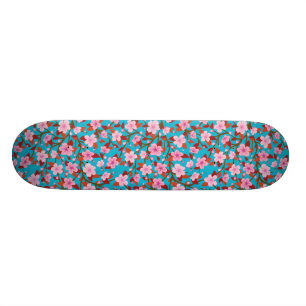 Sakura Flower Illustration Skateboard
