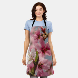 Sakura Flower, Pink Japanese Flower Apron