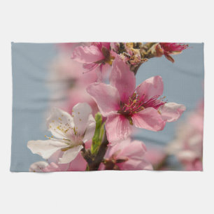 Sakura Flower, Pink Japanese Flower Kitchen Towel